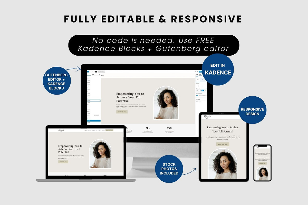 Coaching WordPress Theme Kayla, a WordPress Template by StartBuildLaunch (Photo 5 of 6)