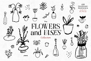 FLOWERS AND VASES Illustrations, a Decorative Illustration by dicreate (Thumbnail 1 of 12)
