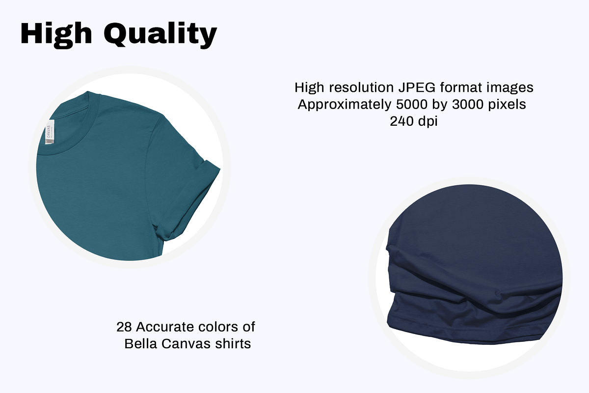 Bella 3001 shirts Mockups Bundle, a Shirt Mockup by creativsupply (Photo 4 of 6)