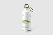 Water Bottle Mockup with Carabiner, a Packaging Mockup by graphypix (Thumbnail 1 of 4)