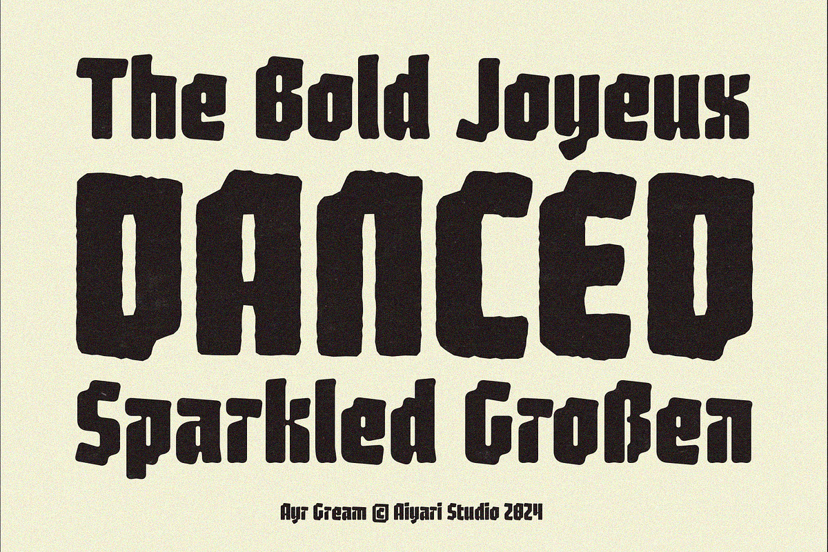 Gream Font Family, a Blackletter Font by Aiyari (Photo 4 of 10)