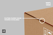 Kraft Corrugated Box Mockup, a Packaging Mockup by itefan Studio (Thumbnail 3 of 3)