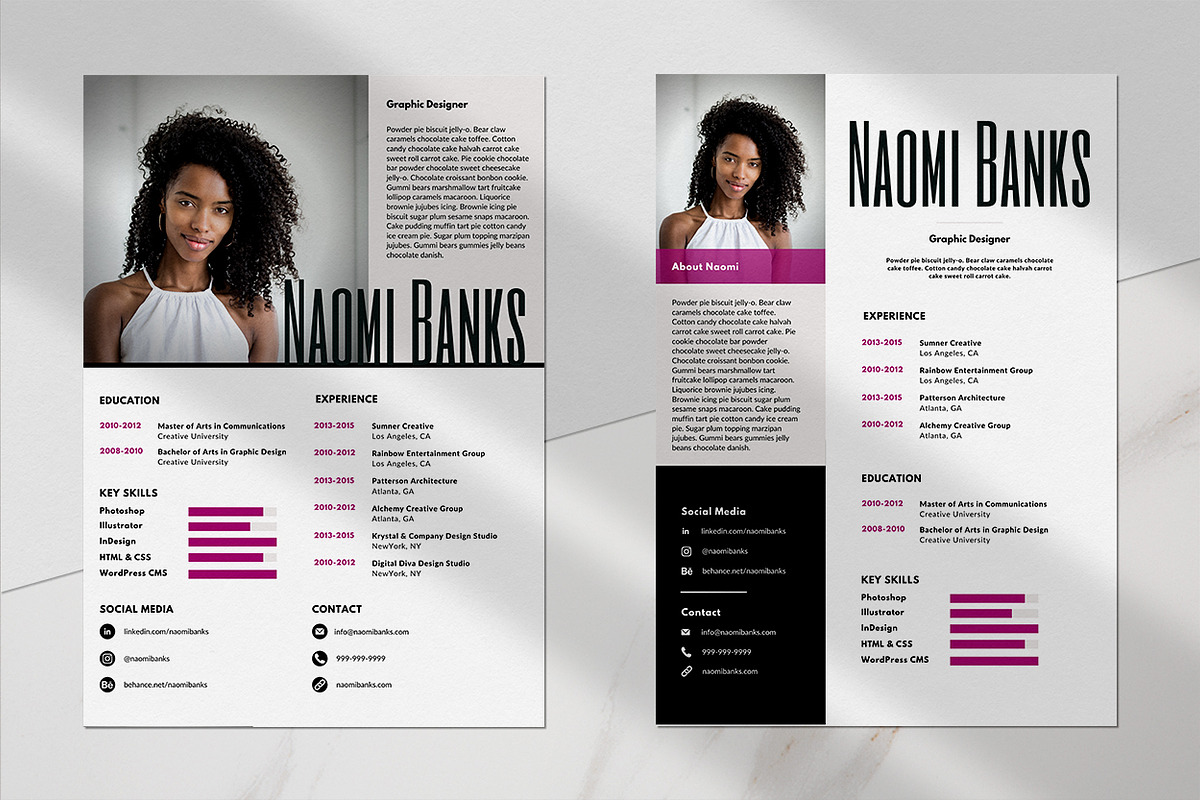 Canva Resume Template Bundle, a Marketing Template by Digital Diva Design (Photo 4 of 8)