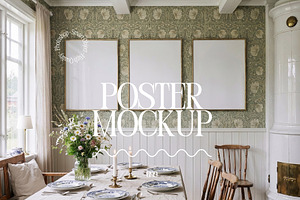 Vintage Set Of 3 Frame Mockups