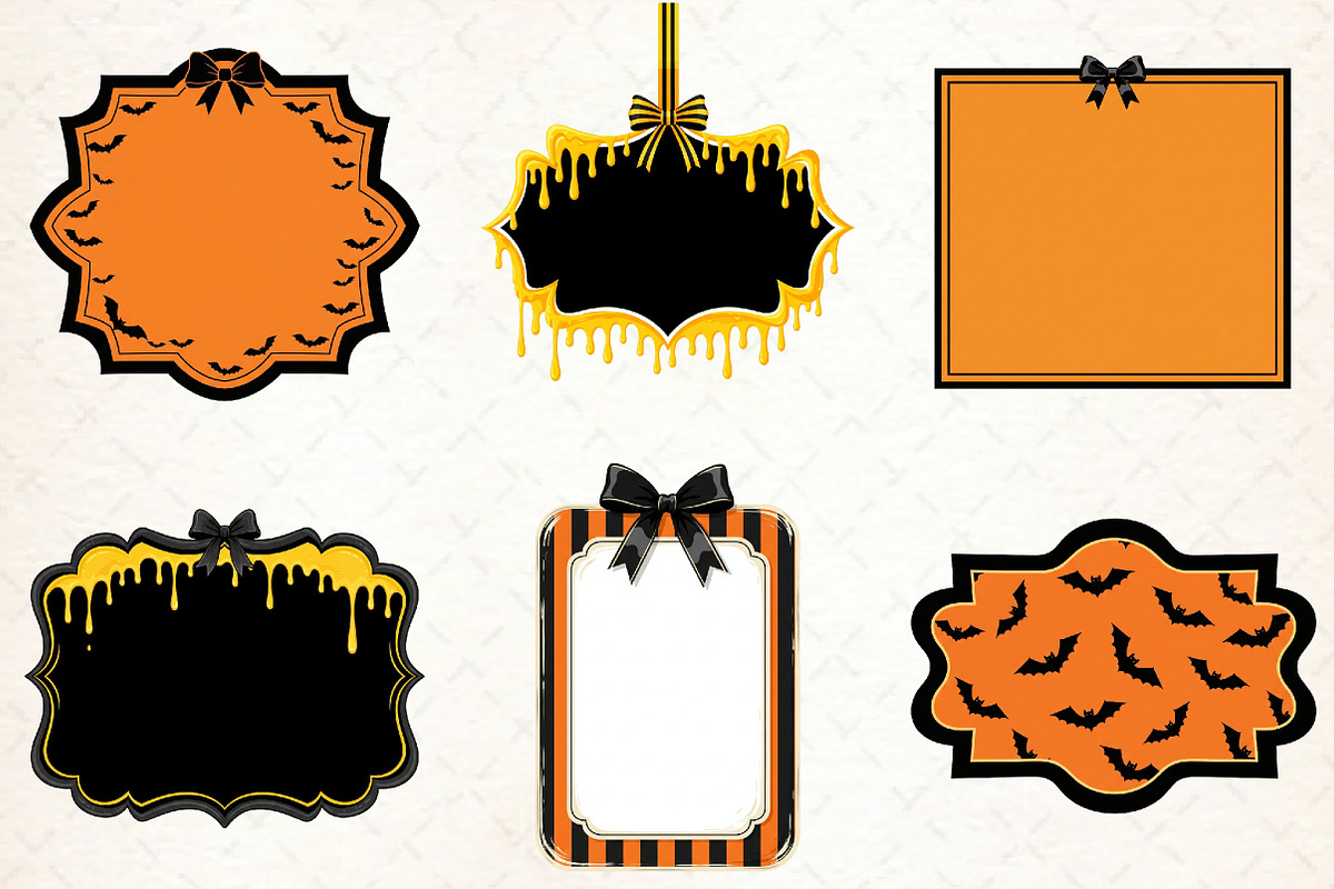 Coquette Halloween Frame Sublimation, an Illustration by Libby Wishes (Photo 2 of 6)