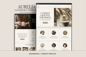Ecommerce Squarespace 7.1 website, a Squarespace Template by 3.14&Co