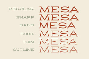 Mesa Font Duo