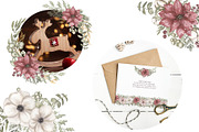 Watercolor Winter Florals Collection, a Decorative Illustration by MayaNavits (Thumbnail 8 of 10)