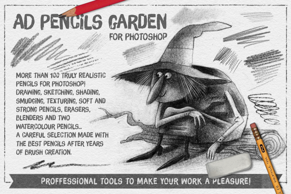 AD Pencils Garden, a Brush Add-On by Alex Dukal (Photo 1 of 8)