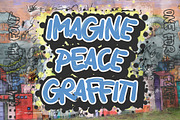 Imagine Peace Graffiti, a Font by Fontcastle (Thumbnail 1 of 5)