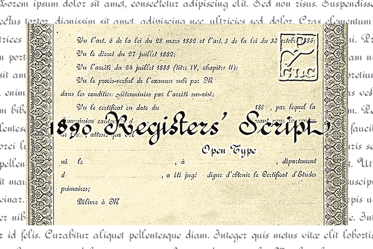 1890 Register's Script