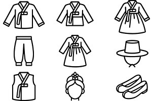 Traditional Korean clothing, an Object Illustration by ZinetroN