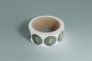 Promotional Sticker Roll Mockup, a Merchandise Mockup by Graphicboom (Thumbnail 4 of 4)