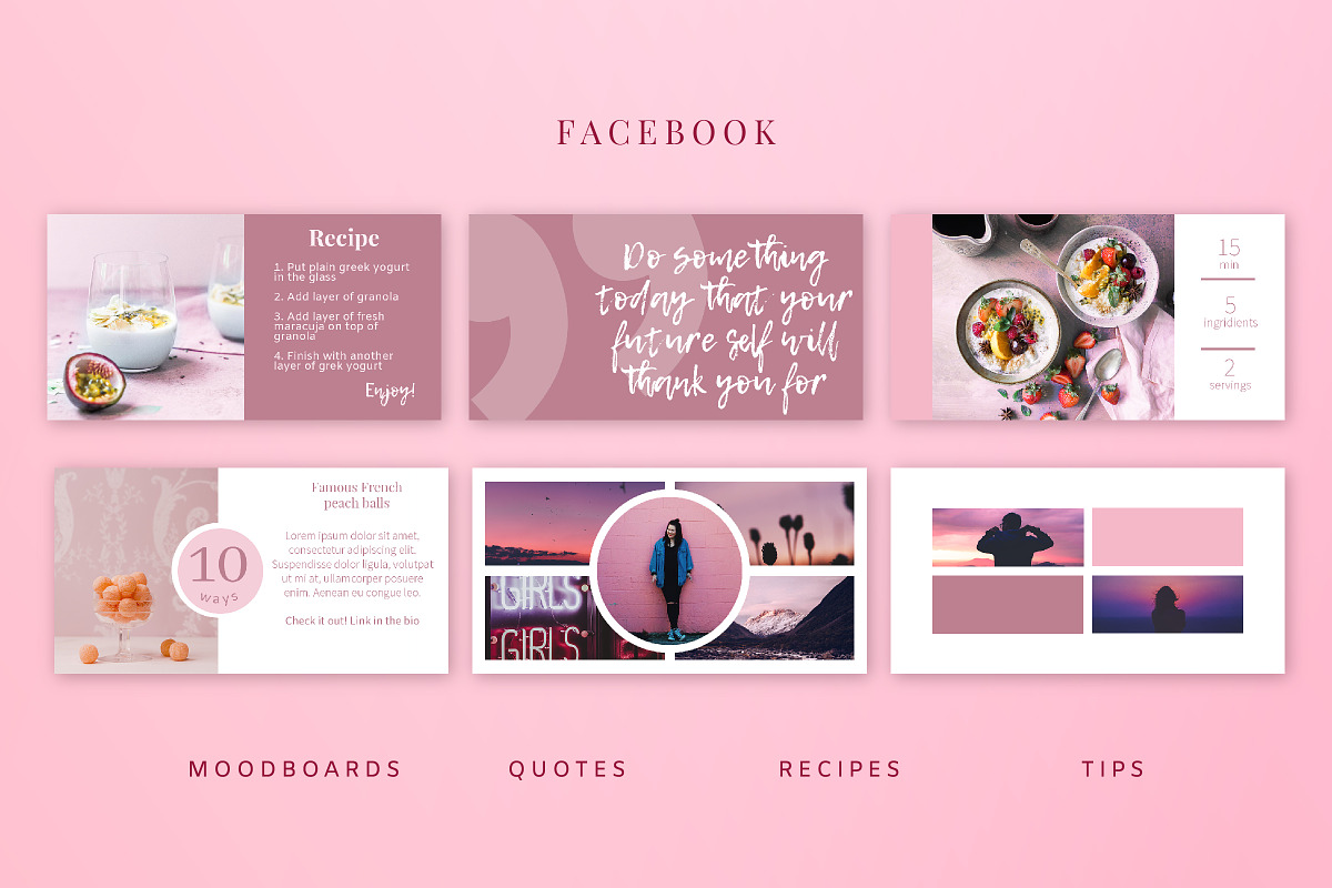 PINK | Social Media Templates Pack, a Social Media Template by Nassiie (Photo 6 of 9)