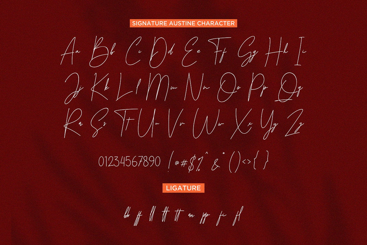 Signature Austine, a Script Font by Essentials Studio (Photo 7 of 8)