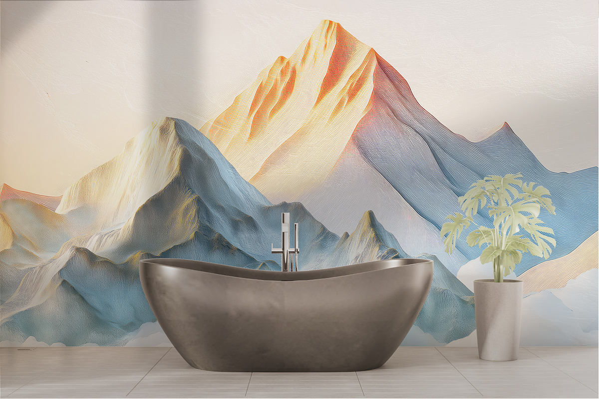 Abstract landscape wallpaper, a Decorative Illustration by fei long (Photo 3 of 10)