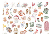 Christmas Joy Watercolor Collection, an Object Graphic by LenArt (Thumbnail 10 of 16)