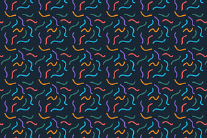Wavy Squiggle Seamless Pattern, a Pattern Graphic by Mightyfire