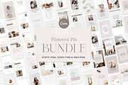 Pinterest Template BUNDLE Canva, a Social Media Template by Tabitha Emma (Thumbnail 1 of 10)
