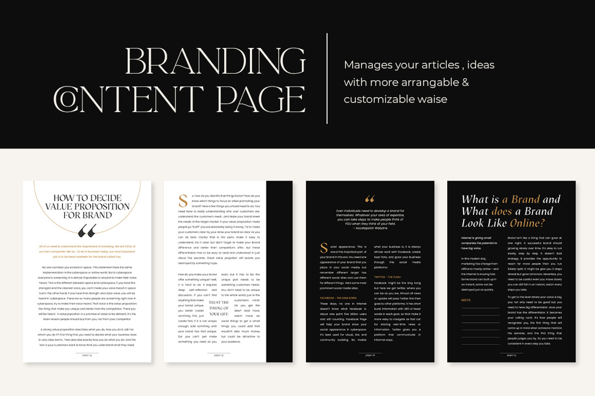 SALE Branding Workbook Creator CANVA, a Magazine Template by Eviory (Photo 20 of 43)