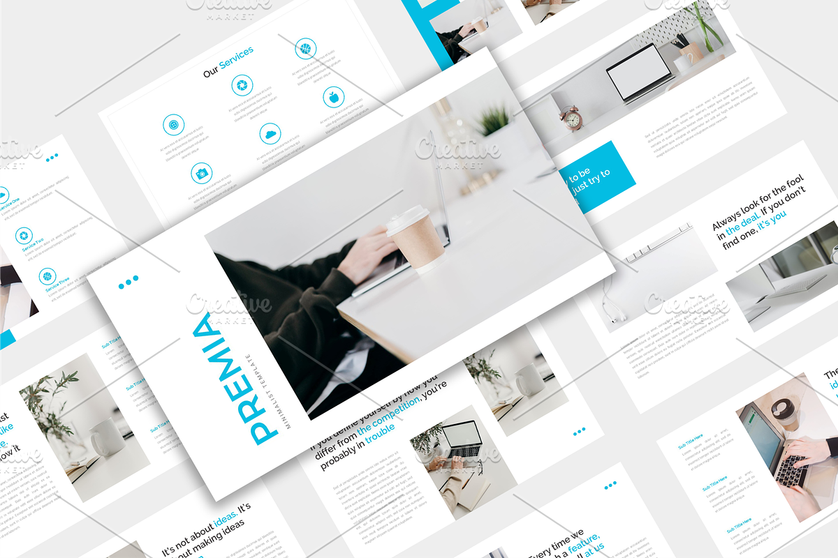 Minimalist Presentation Bundle, a Presentation Template by Artiveko (Photo 1 of 4)