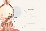 CUTE NURSERY. Watercolor clipart, an Animal Illustration by OlliArtDesign (Thumbnail 7 of 7)