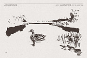 Lakeside Nature Illustrations, an Empty State Illustration by TheMountBirdStudio (Thumbnail 7 of 17)