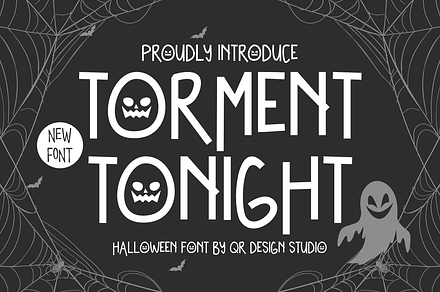 Torment Tonight - Halloween Font, a Handwritten Font by QR Design Studio
