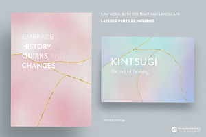 Kintsugi Gradient Backgrounds