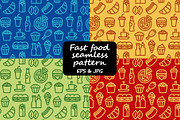 Fast Food Patterns, a Pattern Graphic by Oleg Tokarev Art (Thumbnail 1 of 5)