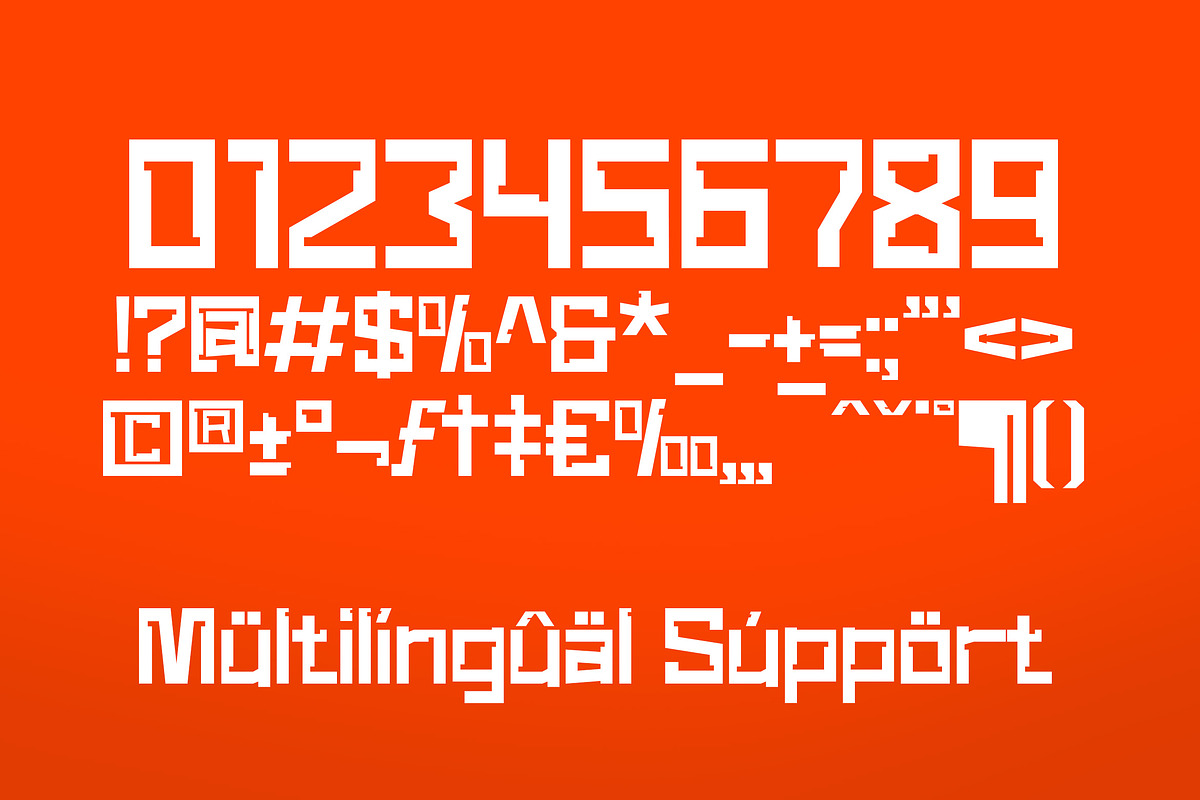 Newro Space - Modern Futuristic Font, a Sans Serif Font by Afkari Studio (Photo 6 of 9)