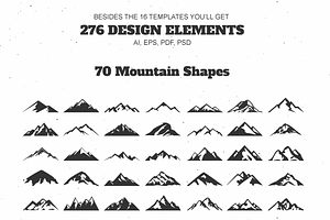 Mountain Outdoor Vintage Logo Kit