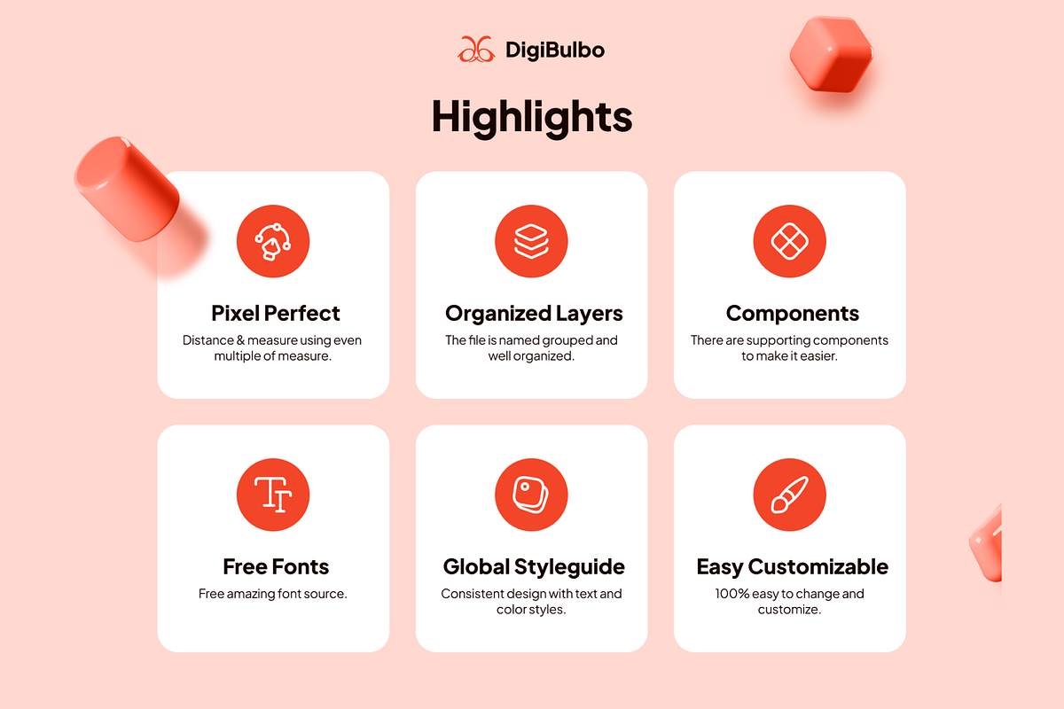 Food Delivery - App UI Kit, an UI Kit Template by Digibulbo (Photo 2 of 6)