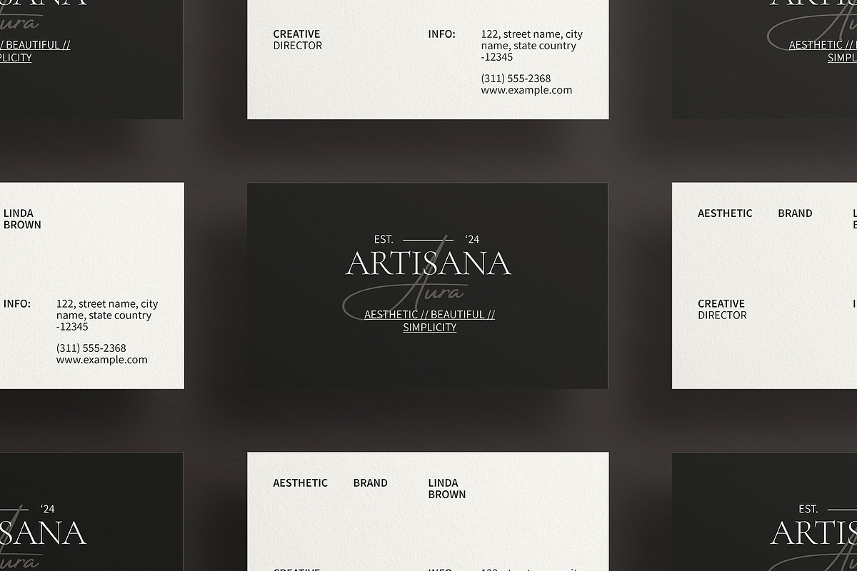 Minimal Business Card Template, a Business Card Template by ArtisanaAura (Photo 7 of 7)