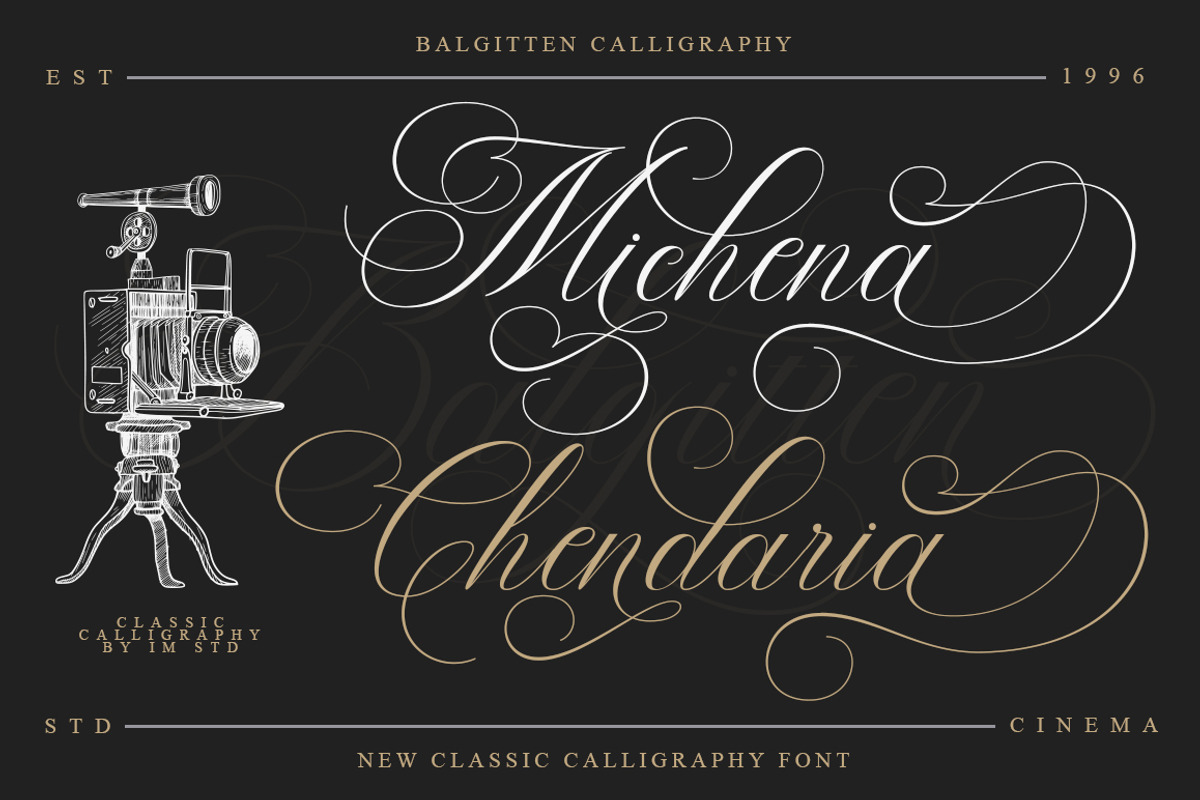 Balgitten Script, a Script Font by IM Studio (Photo 5 of 8)
