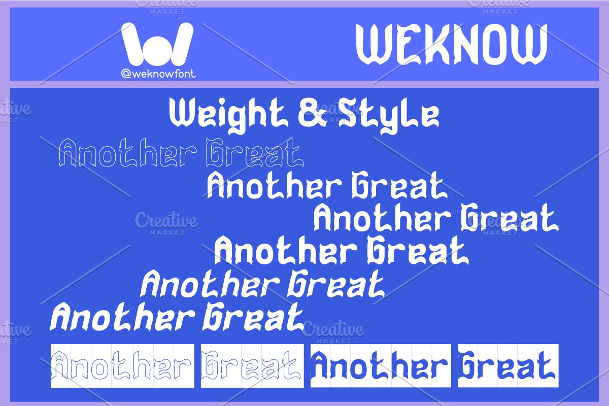 Another Great font, a Font by weknow (Photo 7 of 8)