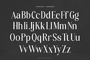 Raslune - Retro Serif Font, a Serif Font by Flawless And Co (Thumbnail 9 of 10)