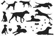 10 Dog Illustrations/Clip art, an Animal Illustration by Onyx Templates (Thumbnail 2 of 4)