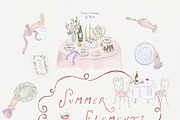 Hidden Garden Club Summer Clipart, a Decorative Illustration by Muse Artist (Thumbnail 13 of 16)