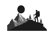 Mountain Adventure Silhouette Bundle, an Object Graphic by Gfx_Store (Thumbnail 15 of 16)
