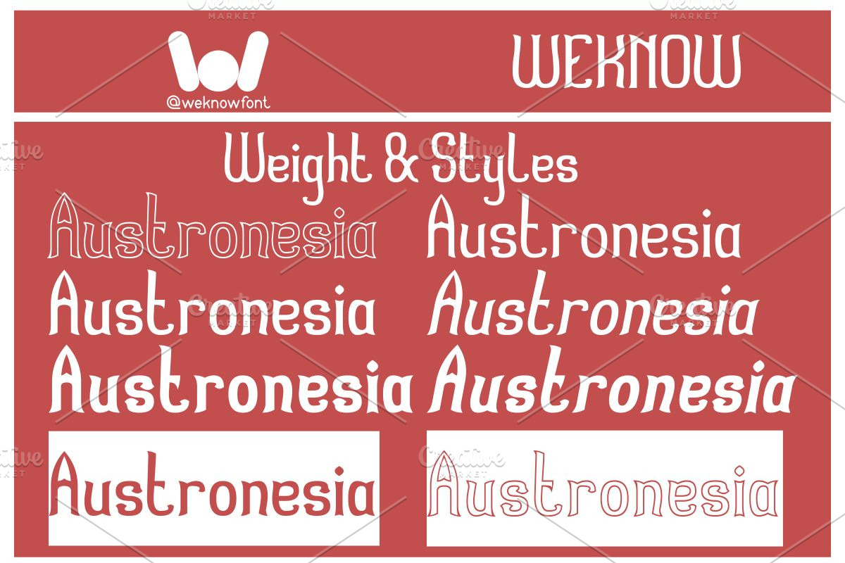 Austronesia font, a Font by weknow (Photo 7 of 8)