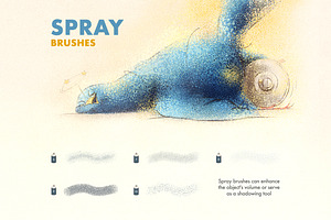 Spray & Hatch Photoshop Brushes