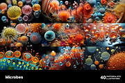 Microbes. 40 images, an Education Illustration by Handmadefont (Thumbnail 2 of 11)