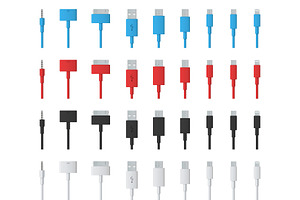 Cellphone usb charging plugs cable.