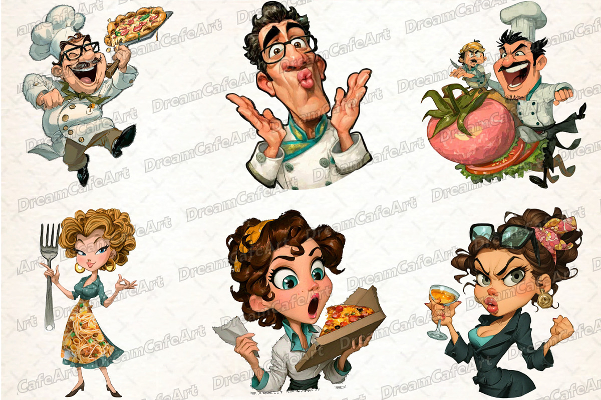 Funny Italian Brainrot Clipart, an Illustration by DreamCafeArt (Photo 2 of 8)