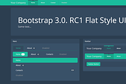 Bootstrap 3.0.v. theme Flat Dark UI, a Bootstrap Template by Bootstraptor (Thumbnail 1 of 5)
