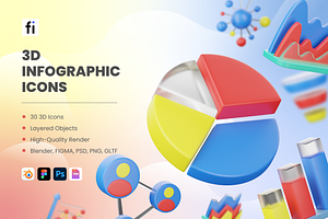 3D Infographic Icons