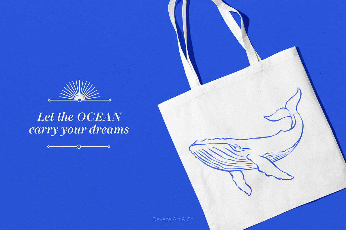 Ocean Ink – Hand-Drawn Illustration, an Object Graphic by Deveze Art & Co (Photo 6 of 6)