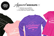 Apparel Mockups + Hero Headers, a Shirt Mockup by Graphic Xtreme (Thumbnail 1 of 9)