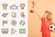 Soccer/Football Filled Icons BUNDLE, an Icon by Sargatal (Thumbnail 6 of 7)